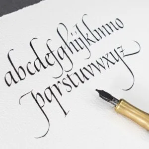 Italic Exemplar of minuscule italic alphabet
