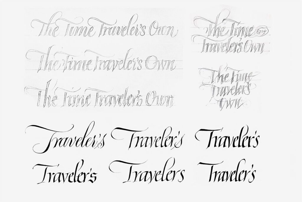 Initial drafts of the logo